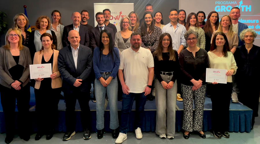 Foto de grup dels participants a la cinquena edició del programa Growth (Andorra Business)