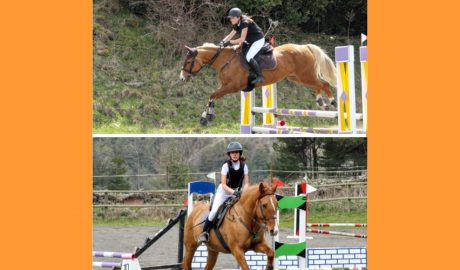 Les dues guanyadores de la 1a Prova Nacional de la temporada d'hípica