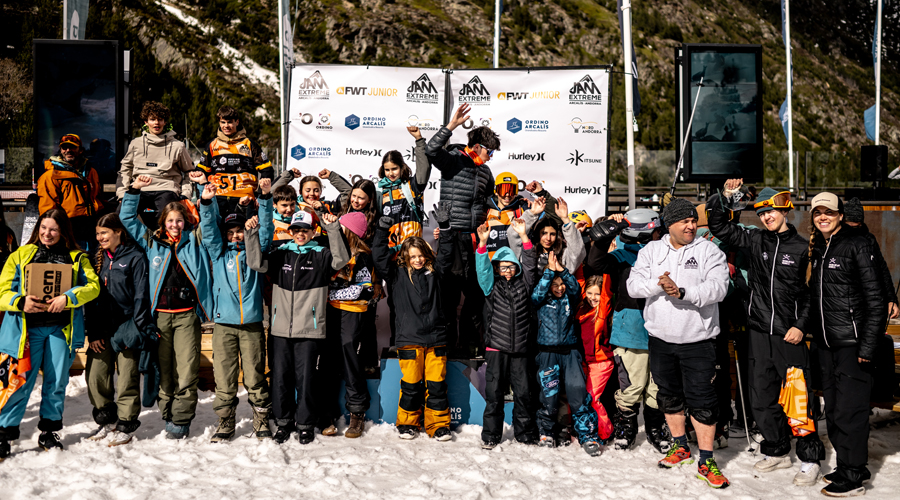 Alguns dels participants a la jornada (JAM EXTREME FWTJ 2025 @Ordino Arcalís_Roger Salanova)