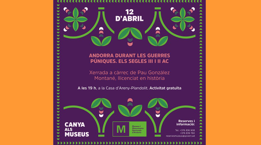 Cartell anunciant la conferència que se celebrarà a Ordino