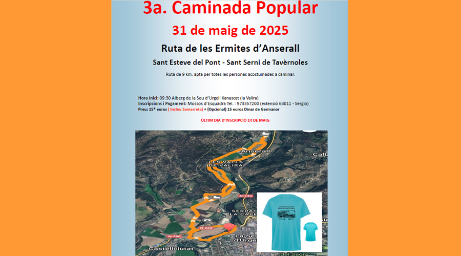 Caminada Popular - Associació Contra el Càncer i Fundació Mossos d'Esquadra