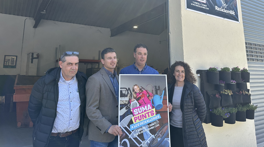 Presentació de la campanya "Suma punts a les deixalleries". Foto: Cedida