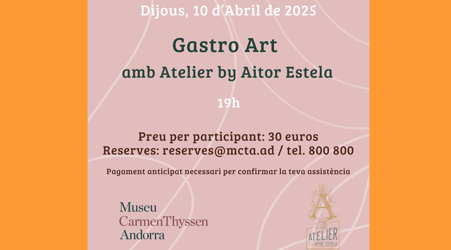 Cartell informant sobre l'inici del Gastro Art (MCTA)