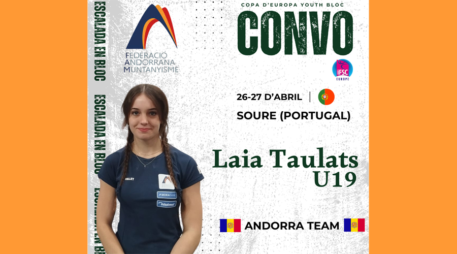 Laia Taulats competirà a la Copa d’Europa d’Escalada en Bloc (FAM)