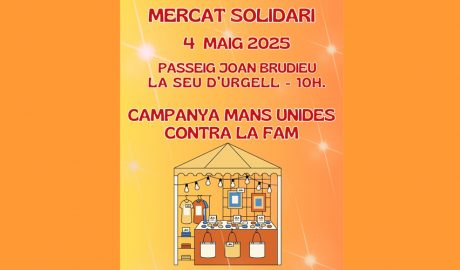 Cartell anunciant el mercat solidari