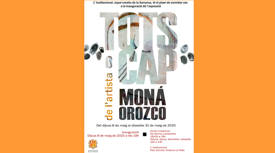 Cartell anunciant l'exposició de Moná Orozco (la Xarranca)