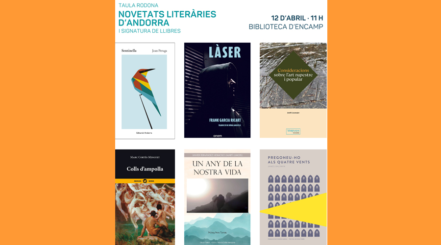 Hi haurà fins a 6 presentacions literàries (Comú d'Encamp)