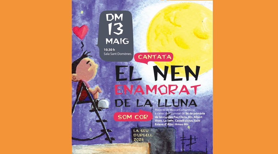 Cartell anunciant l'actuació musical d'aquest dimarts (Aj. la Seu)