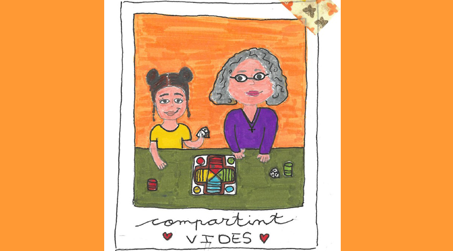 El logotip del projecte "Compartint vides" (Arxiu Comarcal de l'Alt Urgell)