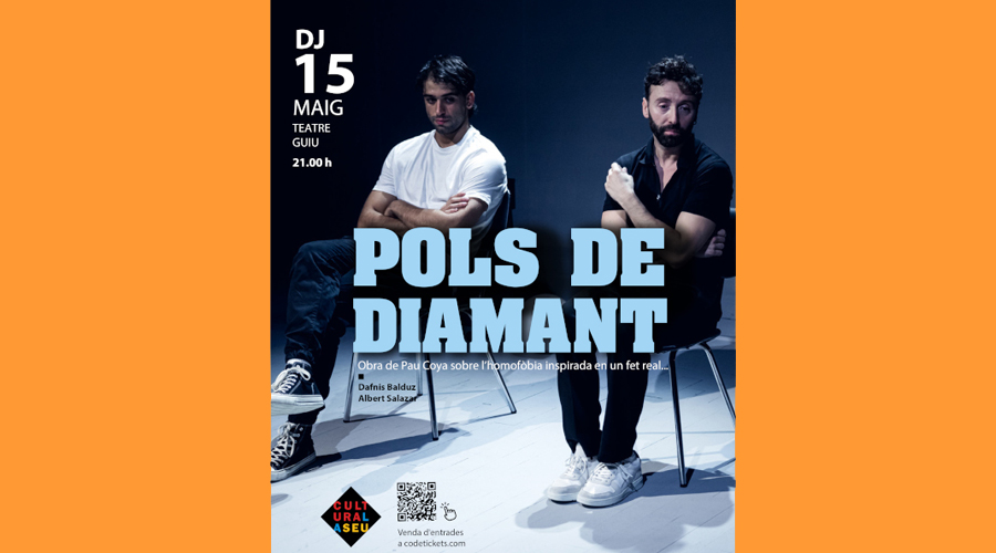 Cartell anunciant l'obra "Pols de diamant" (Aj. la Seu)