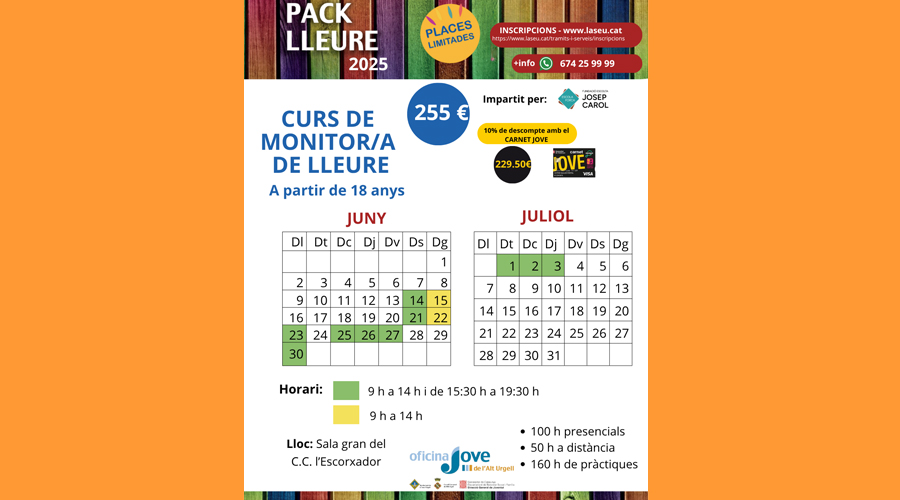 Les inscripcions s'han obert aquest divendres (Aj. la Seu)