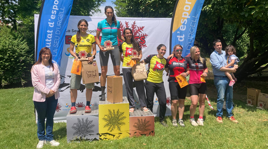 Imatge del podi femení de l'Escanyabocs (Aj. la Seu)