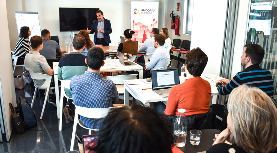 Una imatge del taller adreçat a emprenedors (Andorra Business)