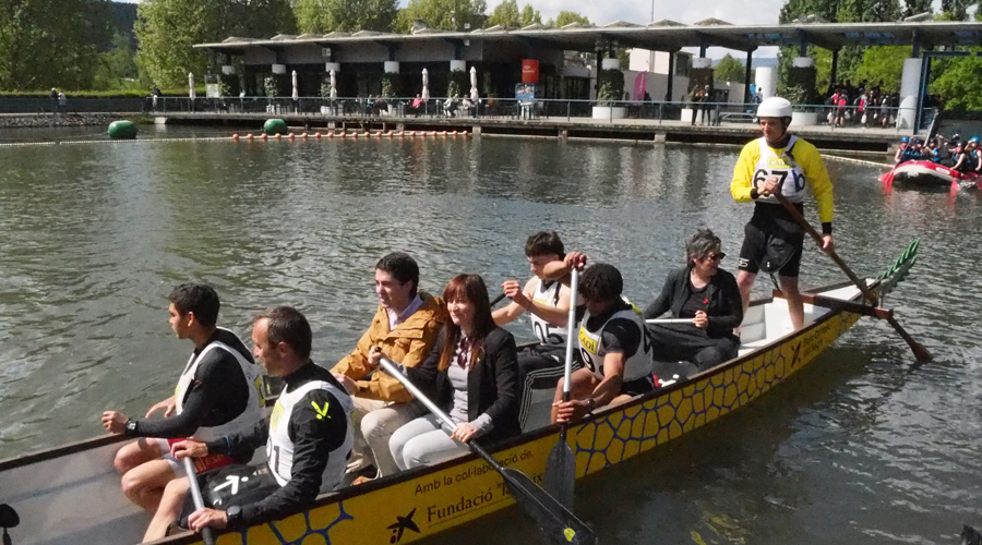 Presentació de la nova barca dragó del Cadí CK, al Parc Olímpic del Segre (RàdioSeu)