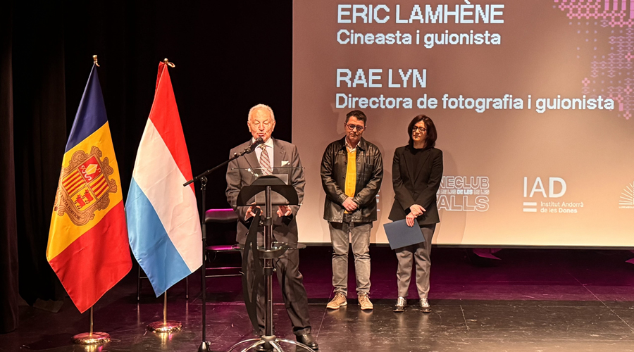 Gilles Serra, el cònsol honorari de Luxemburg a Andorra en la inauguració del certamen (Festival Ull Nu)