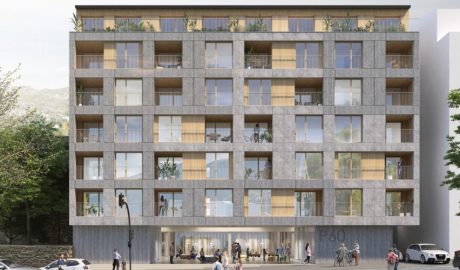 Render del bloc de pisos d'Escaldes que se sumarà al parc públic d'habitatge