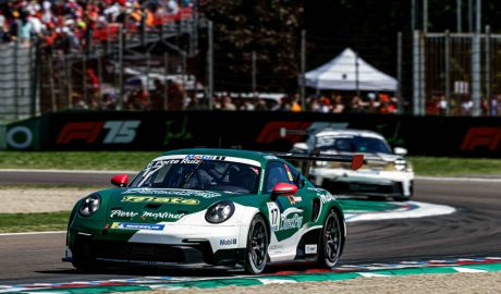Frank Porté competint a Imola
