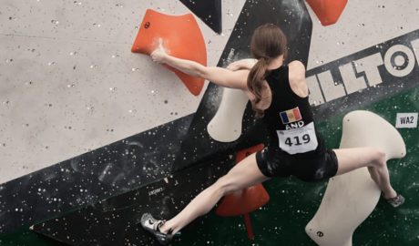 Laia Taulats exigint-se al màxim