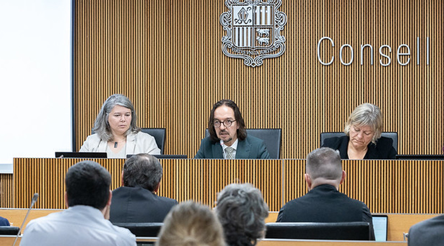 Landry Riba durant la seva compareixença (SFGA)