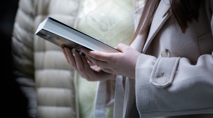 Una dona amb un llibre a les mans (SFGA)