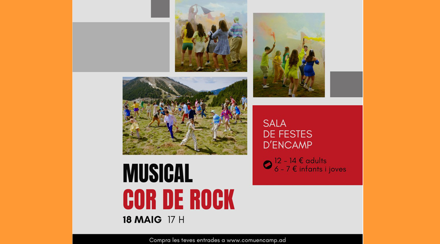 Cartell anunciant el musical del Cor de Rock