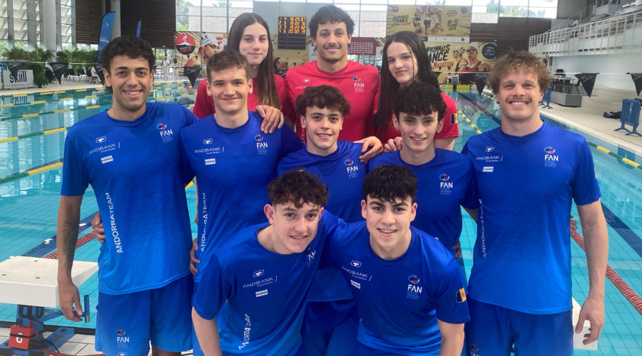 La delegació andorrana al Meeting Internacional Regional Sud de Saint-Raphaël (FAN)