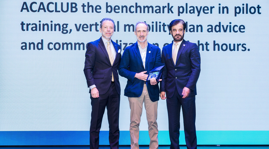 Jorge F. Delgado, director general del RACE i president de la REGIO I de la FIA; David Fraissinet, director general ACA CLUB i Mohamed Ben Sulayem, president de la FIA (ACA CLUB)