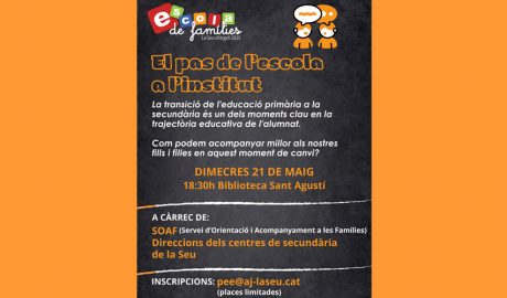 El cartell anunciant la xerrada