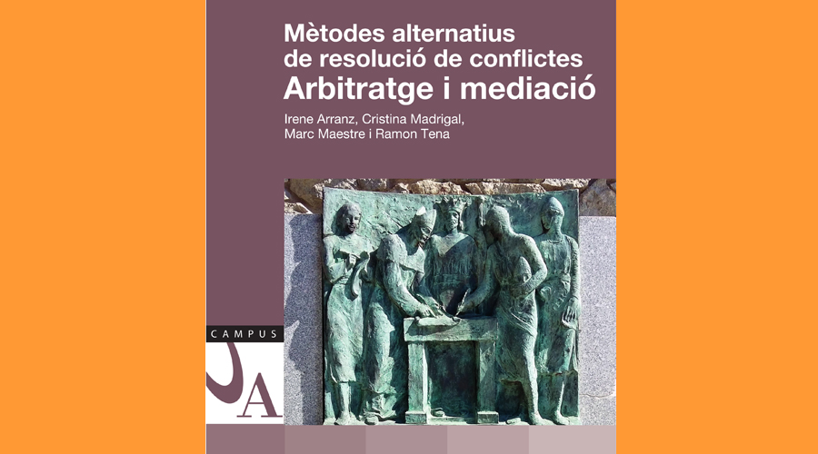 Coberta del llibre "Mètodes alternatius de resolució de conflictes: arbitratge i mediació" (UdA)