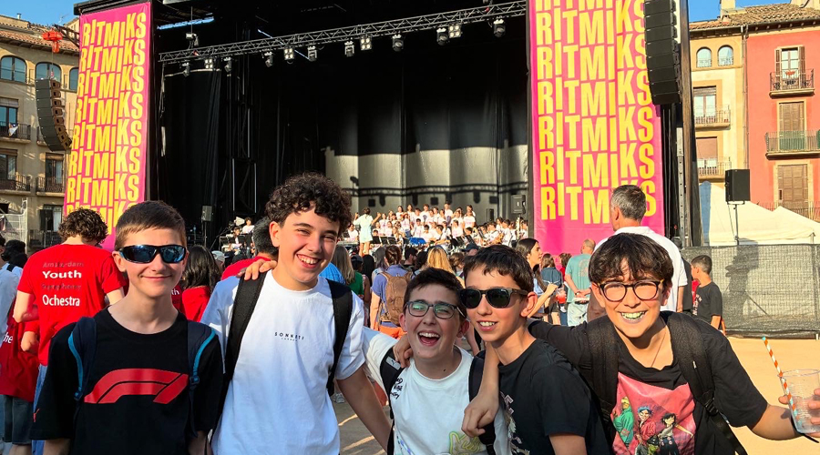 Alguns dels alumnes que han estat presents al RITMIKS (Aj. la Seu)