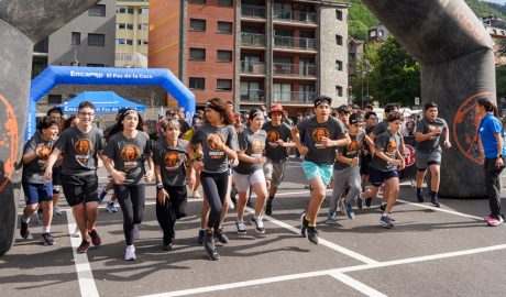 Alguns alumnes participant a l'Spartan Kids