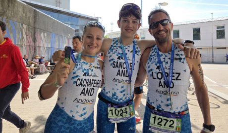 Els tres representants del Principat que van competir a Pontevedra