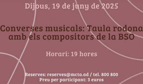 Cartell anunciant la taula rodona