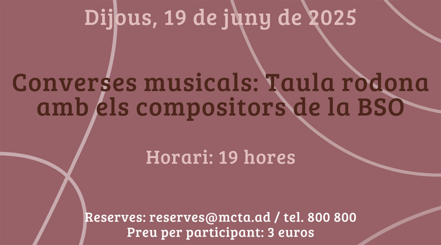 Cartell anunciant la taula rodona (MCTA)