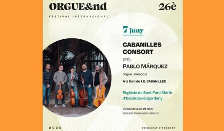 Cartell anunciant el concert del dissabte, 7 de juny