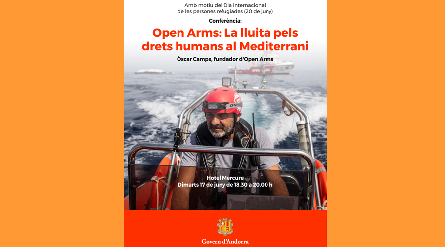 Cartell anunciant la conferència d'Òscar Camp (SFGA)