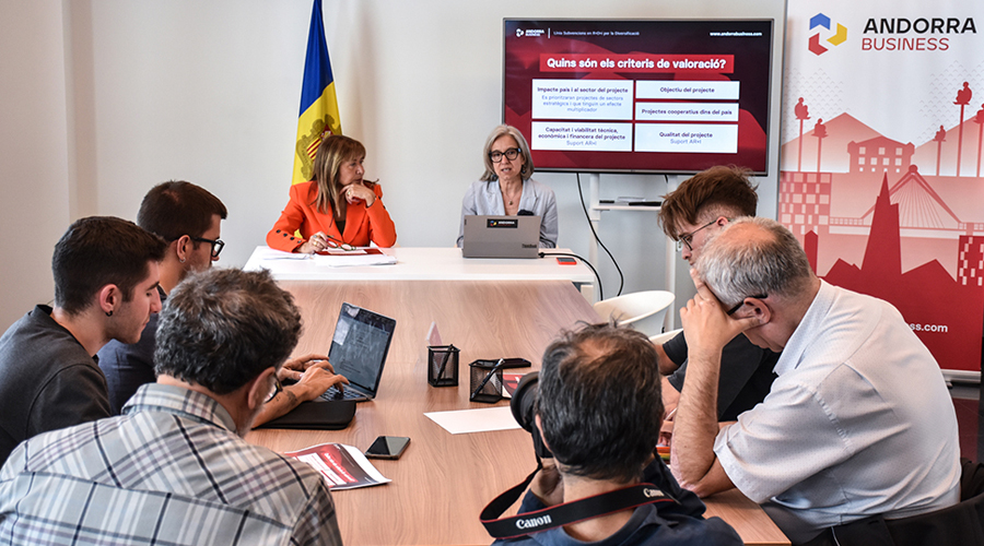 Al fons de la imatge, Conxita Marsol i Judit Hidalgo (Andorra Business)