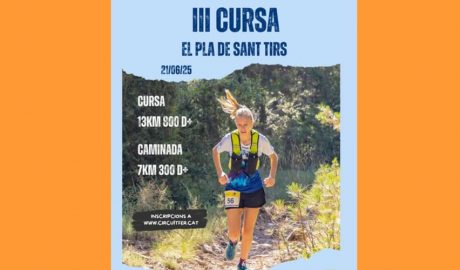 Cartell anunciant la Cursa del Pla de Sant Tirs