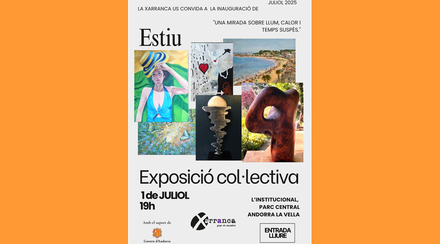 Cartell anunciador de l'exposició "Estiu" de la Xarranca