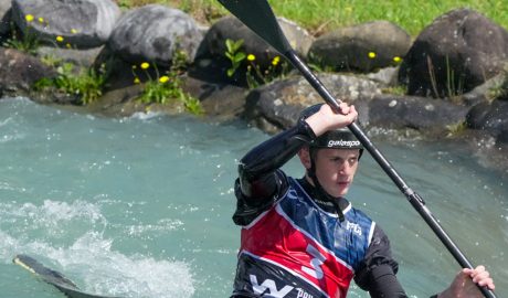 El jove palista andorrà, Nil Checa, en una imatge d'arxiu