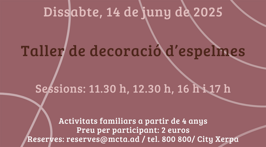 Cartell anunciant el taller (MCTA)