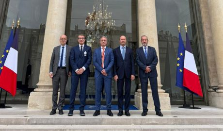 La delegació judicial andorrana a l'Elisi