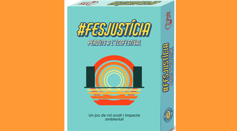 Capsa del joc "#Fes justícia. Perduts a l'ecofestival" (Gencat.cat)