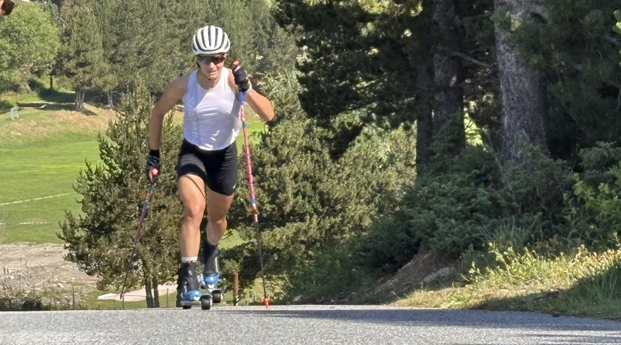 Gina del Rio entrenant a Font Romeu (FAE)