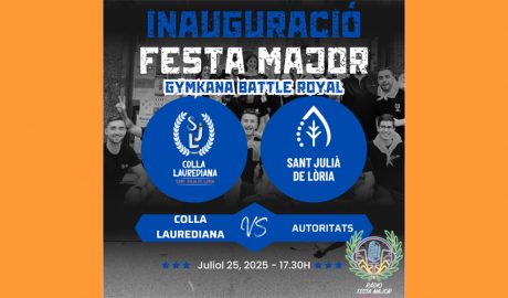 El cartell anunciador de la inauguració de la Festa Major de Sant Julià