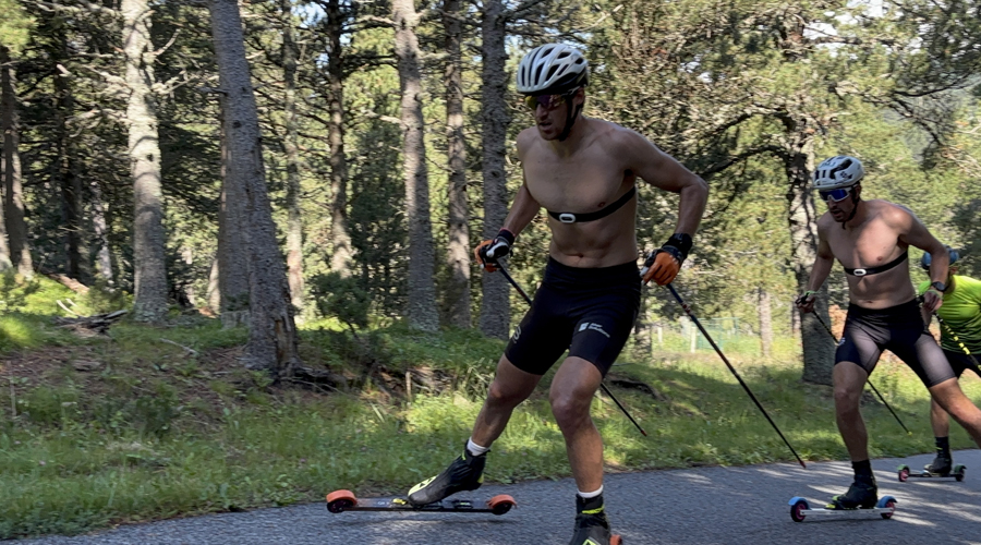 Irineu Esteve entrenant a Font Romeu (FAE)