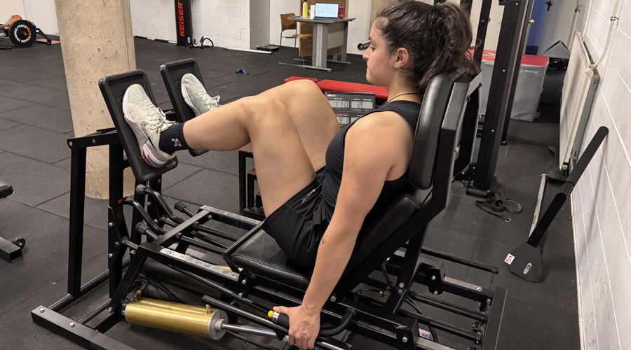 Jordina Caminal, al gimnàs del Centre de Tecnificació d'Ordino. Foto: FAE