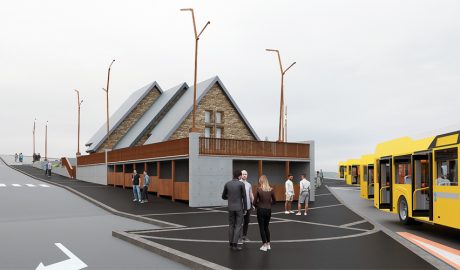 Render d'una part de la remodelació de la plaça de l'Església al Pas de la Casa