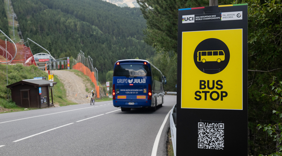 Mobilitat sostenible per a les UCI MTB World Series a Pal Arinsal. Foto: Cedida