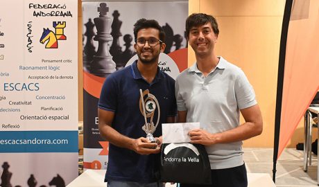 El gran mestre hindú Arjun Kalyan i Sergi González